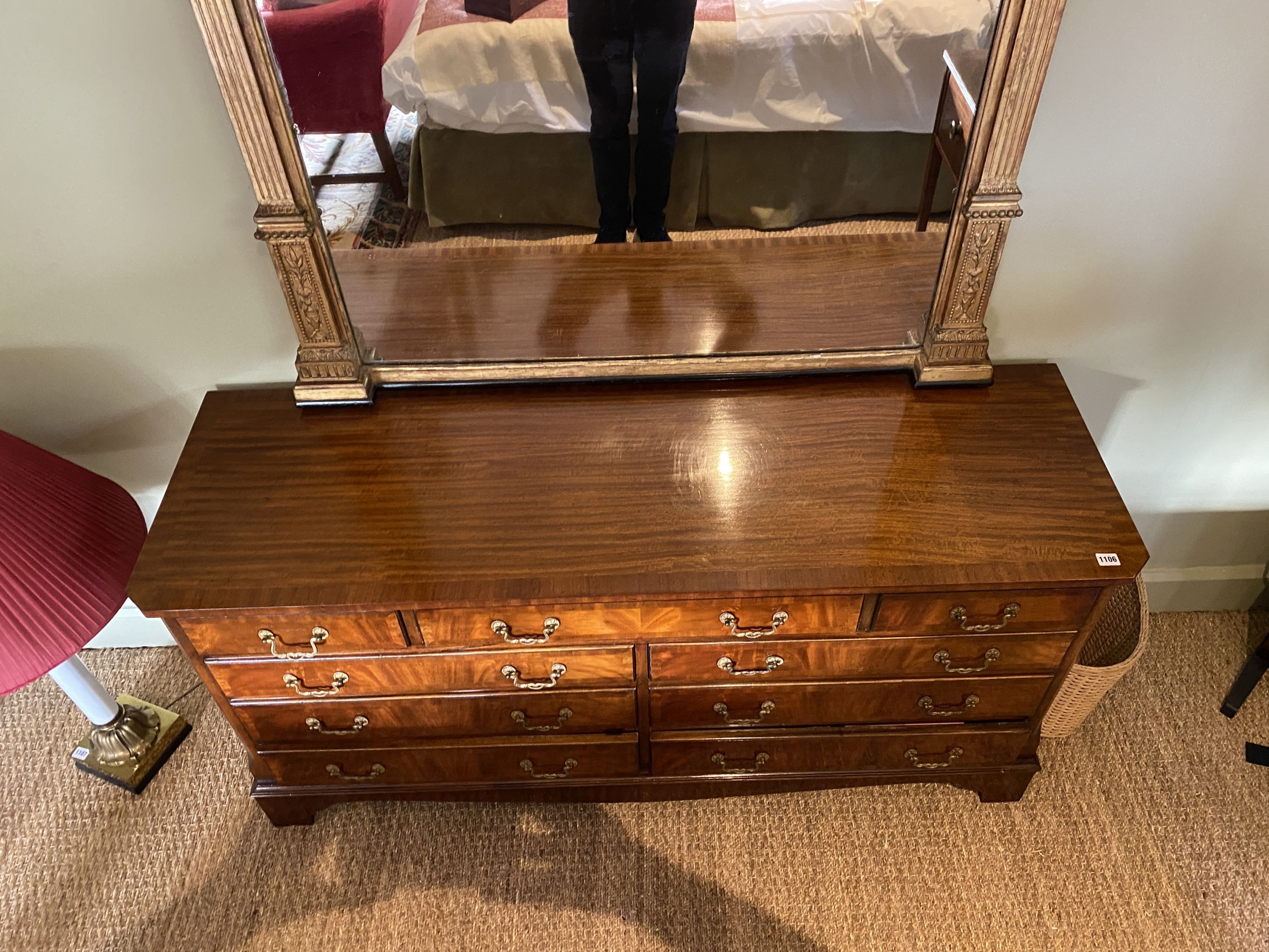 A late Victorian giltwood and gesso overmantel, width 122cm height 138cm